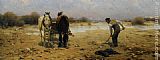 Alfred Von Kowalski Wierusz Canvas Paintings - The Sand Digger